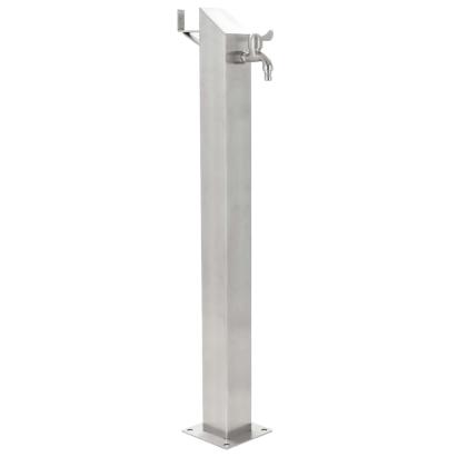 Coloană de apă pentru grădină, 95 cm, oțel inoxidabil, pătrat GartenMobel Dekor