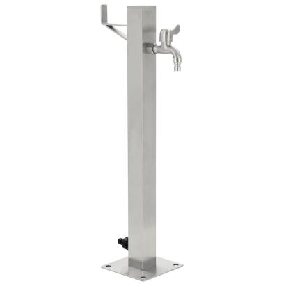 Coloană de apă de grădină, 65 cm, oțel inoxidabil, pătrat GartenMobel Dekor