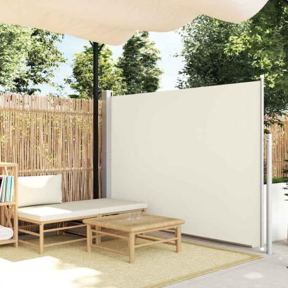 Copertină laterală retractabilă, crem, 160x500 cm   GartenMobel Dekor
