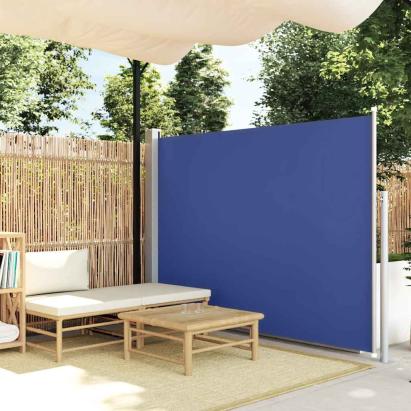Copertină laterală retractabilă, albastru, 160x500 cm GartenMobel Dekor