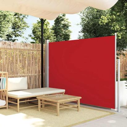 Copertină laterală retractabilă, roșu, 160x500 cm GartenMobel Dekor