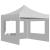 Cort de petrecere pliabil cu pereți, alb, 3 x 3 m, aluminiu GartenMobel Dekor