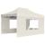 Cort de petrecere pliabil cu pereți, crem, 4,5 x 3 m, aluminiu GartenMobel Dekor