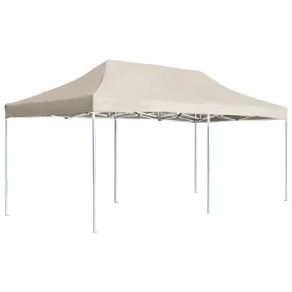 Cort de petrecere pliabil profesional, crem, 6 x 3 m, aluminiu GartenMobel Dekor