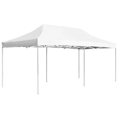 Cort de petrecere pliabil profesional, alb, 6 x 3 m, aluminiu GartenMobel Dekor