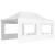 Cort de petrecere pliabil cu pereți, alb, 6 x 3 m, aluminiu GartenMobel Dekor