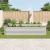Strat înălțat grădină, argintiu 400x80x81 cm, oțel galvanizat GartenMobel Dekor