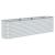 Strat înălțat de grădină argintiu 320x80x81 cm oțel galvanizat GartenMobel Dekor