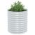 Strat înălțat de grădină argintiu 80x80x81 cm oțel galvanizat GartenMobel Dekor