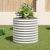 Strat înălțat de grădină argintiu 80x80x81 cm oțel galvanizat GartenMobel Dekor