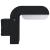 Lampă de perete cu LED de exterior, negru, 9 W, oval  GartenMobel Dekor