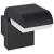 Lampă de perete cu LED de exterior, negru, 9 W, oval  GartenMobel Dekor