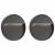 Lămpi de perete LED de exterior, 2 buc., negru, 3 W, rotund GartenMobel Dekor