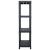 Raft de depozitare, negru, 60 x 30 x 138 cm, plastic, 100 kg GartenMobel Dekor