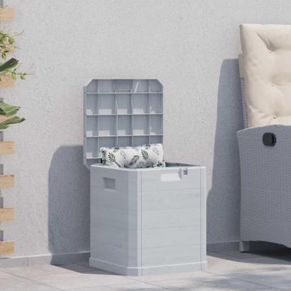 Ladă de depozitare pentru grădină, 90 L, gri deschis GartenMobel Dekor