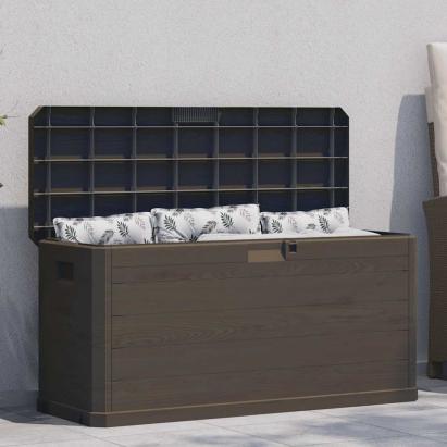 Ladă de depozitare pentru grădină, maro, 280 L GartenMobel Dekor
