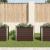 Strat înălțat de grădină, maro, 100x40x77 cm, oțel galvanizat GartenMobel Dekor