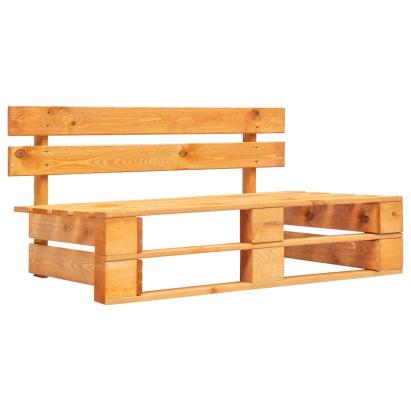Bancă din paleți de grădină, maro miere, lemn GartenMobel Dekor