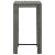 Masă de bar de grădină, gri, 60,5 x 60,5 x 110,5 cm, poliratan GartenMobel Dekor