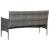 Set mobilier de grădină cu perne, 4 piese, gri, poliratan GartenMobel Dekor