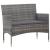 Set mobilier de grădină cu perne, 5 piese, gri, poliratan GartenMobel Dekor