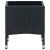 Masă de grădină, negru, 40x40x45 cm, poliratan GartenMobel Dekor