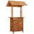 Masă de bar exterior cu acoperiș, 113x106x217 cm, lemn acacia GartenMobel Dekor