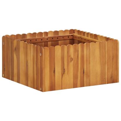 Strat înălțat de grădină, 50 x 50 x 25 cm, lemn masiv de acacia GartenMobel Dekor