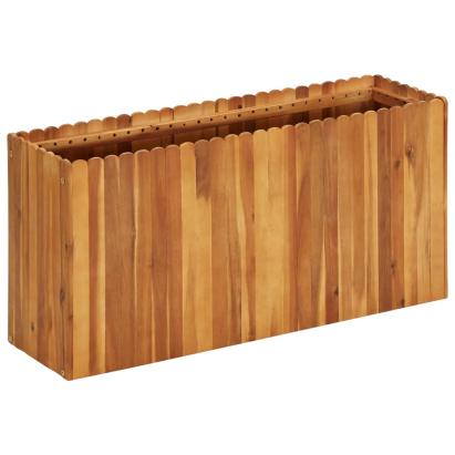 Strat înălțat de grădină, 100x30x50 cm, lemn masiv de acacia GartenMobel Dekor