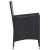Set mobilier de exterior, 9 piese, negru, poliratan GartenMobel Dekor