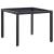 Set de mobilier de exterior, 5 piese, negru, poliratan GartenMobel Dekor