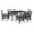 Set mobilier de exterior, 7 piese, gri, poliratan GartenMobel Dekor