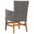 Set mobilier de exterior, 7 piese, gri, poliratan, lemn acacia GartenMobel Dekor