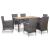 Set mobilier de exterior cu perne, 7 piese, gri, poliratan GartenMobel Dekor