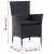 Set mobilier de exterior cu perne, 7 piese, negru, poliratan GartenMobel Dekor