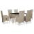 Set mobilier de exterior cu perne, 7 piese, bej, poliratan GartenMobel Dekor