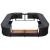 Mobilier împrejmuire spa negru 268x268x55 cm poliratan pătrat GartenMobel Dekor