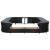 Mobilier împrejmuire spa negru 268x268x55 cm poliratan pătrat GartenMobel Dekor