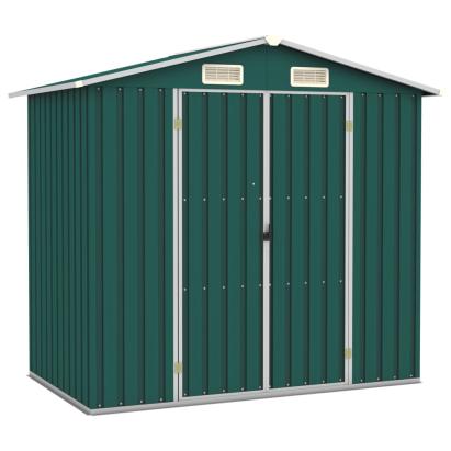 Șopron de grădină, verde, 205 x 129 x 183, oțel galvanizat GartenMobel Dekor