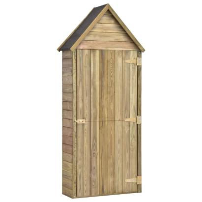 Magazie unelte de grădină cu ușă 69,5x32x178 cm lemn pin tratat GartenMobel Dekor