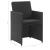 Set mobilier de exterior cu perne, 3 piese, negru, poliratan GartenMobel Dekor