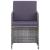 Set mobilier de exterior cu perne, 11 piese, gri, poliratan GartenMobel Dekor