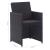 Set mobilier de exterior cu perne, 13 piese, negru, poliratan GartenMobel Dekor