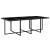 Set mobilier de exterior cu perne, 13 piese, negru, poliratan GartenMobel Dekor