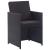 Set mobilier de exterior cu perne, 13 piese, negru, poliratan GartenMobel Dekor