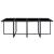 Set mobilier de exterior cu perne, 13 piese, negru, poliratan GartenMobel Dekor
