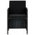 Set mobilier de exterior cu perne, 5 piese, negru, poliratan GartenMobel Dekor