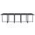 Set mobilier de exterior cu perne, 15 piese, negru, poliratan GartenMobel Dekor