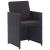 Set mobilier de exterior cu perne, 15 piese, negru, poliratan GartenMobel Dekor