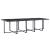 Set mobilier de exterior cu perne, 15 piese, negru, poliratan GartenMobel Dekor